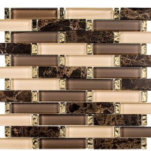 Glazzio Tile Interlace - Crunched Walnut