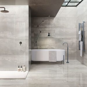 Glazzio Tile Steel - Light Porcelain 24x48 Polished