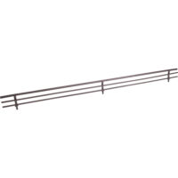Hardware Resources 29" Wide Dark Bronze Wire Shoe Fence for Shelving