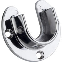 Hardware Resources Open Screw-In Mounting Bracket for 1-5/16" Round Closet Rods