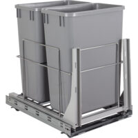 Hardware Resources Wire Trashcan Pullout with Soft-close Slides