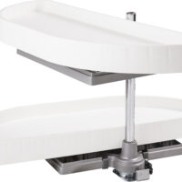 Hardware Resources Plastic Half-Moon Lazy Susan