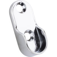 Hardware Resources Screw-In Mounting Bracket for Oval Closet Rods