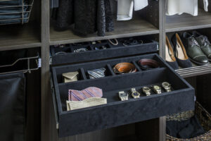 Hardware Resources Felt 5-Compartment Jewelry Organizer Drawer