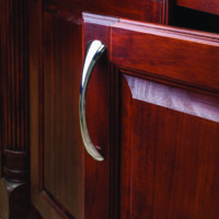 Elements 128 mm Center-to-Center Asymmetrical Belfast Cabinet Pull