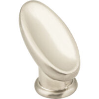 Elements 1-1/16" Overall Length Satin Nickel Oval Capri Cabinet Knob