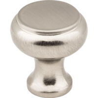 Elements 1-3/16" Diameter Satin Nickel Button Westbury Cabinet Knob