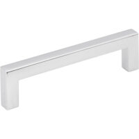 Elements 96 mm Center-to-Center Polished Chrome Square Stanton Cabinet Bar Pull
