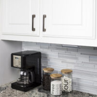 Leyton 96 mm Center-to-Center Matte Black Asymmetrical Leyton Cabinet Pull