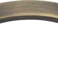 Jeffrey Alexander 96 mm Center-to-Center Antique Brushed Satin Brass Strap Mirada Cabinet Pull