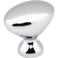 Elements 1-1/4" Overall Length Polished Chrome Oval Merryville Cabinet Knob