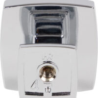 Jeffrey Alexander 1-1/4" Overall Length Polished Chrome Square Renzo Cabinet Knob