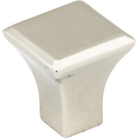 Jeffrey Alexander 7/8" Overall Length Polished Nickel Square Marlo Cabinet Knob