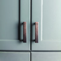 Elements 96 mm Center-to-Center Brushed Pewter Square Park Cabinet Pull