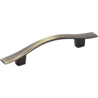 Elements 3" Center-to-Center Brushed Antique Brass Square Kingsport Cabinet Pull