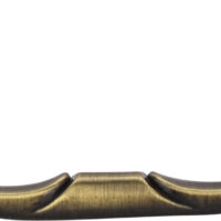 Elements 3-1/2" Center-to-Center Brushed Antique Brass Kingsport Cabinet Drop Pull