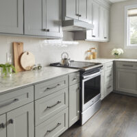 Jeffrey Alexander 1-1/4" Overall Length (16 mm Center-to-Center) Brushed Pewter Sullivan Cabinet Knob