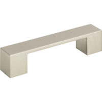 Atlas Wide Square Pull 3 3/4 Inch (c-c) Brushed Nickel