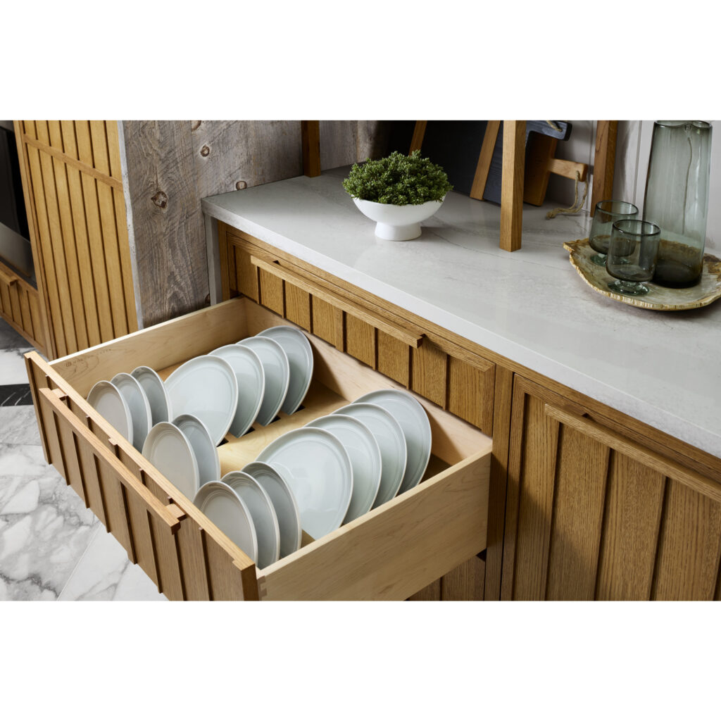 Rev-A-Shelf Wood Plate Divider Insert for Drawer Cabinet