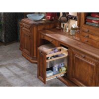 Rev-A-Shelf Wood Vanity Cabinet Pullout Grooming Organizer