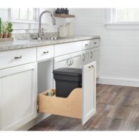 Rev-A-Shelf Wood Pullout Compost Container w/ Soft-Close