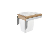 Rev-A-Shelf Wood Top Mount Pullout Single Trash/Waste Container Full-Access