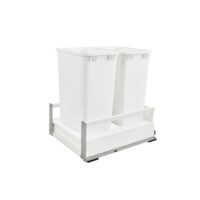 Rev-A-Shelf Tandem Pullout Waste/Trash Container w/ Soft-Close and SERVO-DRIVE System 21"