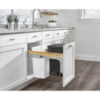 Rev-A-Shelf Wood Top Mount Pullout Trash/Waste and Compost Container