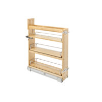 Rev-A-Shelf Wood Base Cabinet Swivel Pullout Organizer w/ Soft-Close