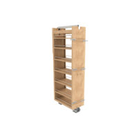 Rev-A-Shelf Wood Tall Cabinet Pullout Pantry Organizer w/ Soft-Close 58"