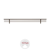 Sidelines Sidelines Closet Shoe Rail for Custom Closet Systems (10 pack)