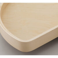 Rev-A-Shelf Banded Wood D-Shaped Lazy Susan Shelf for Corner Base Cabinets w/ Swivel Bearing