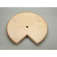 Rev-A-Shelf Natural Wood Kidney-Shaped 2-Shelf Lazy Susans for Corner Wall Cabinets