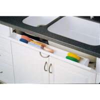 Rev-A-Shelf Polymer Trim-to-Fit Slim Tip Out Tray for Sink Base Cabinets (2 Pair of Hinges