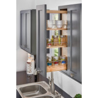 Rev-A-Shelf Wood Wall Cabinet Pullout Organizer for 30" H Cabinets w/ BB Soft-Close