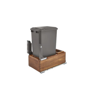 Rev-A-Shelf Walnut Bottom Mount Pullout Waste/Trash Container