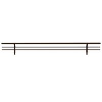 Sidelines Sidelines Closet Shoe Rail for Custom Closet Systems (10 pack)