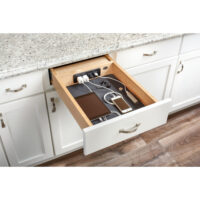 Rev-A-Shelf Wood Base Cabinet Charging Drawer Replacement System w/ Soft-Close