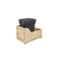 Rev-A-Shelf Wood Pullout Compost Container w/ Soft-Close
