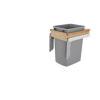 Rev-A-Shelf Wood Top Mount Pullout Single Trash/Waste Container with Reduced Depth