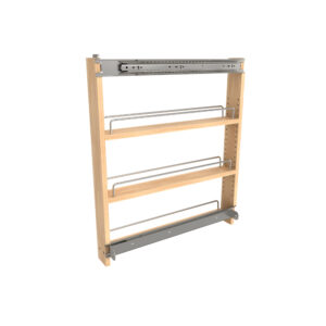 Rev-A-Shelf Wood Base Cabinet Pullout Spice Organizer Accessory for 448 BCSC series
