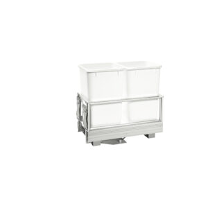 Rev-A-Shelf Aluminum Pullout Trash/Waste Container with Soft Open/Close