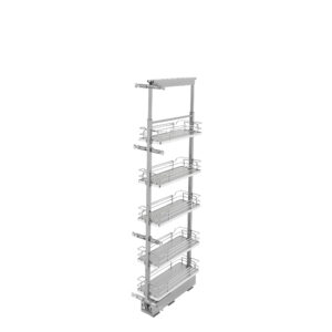 Rev-A-Shelf Adjustable Solid Surface Pantry System for Tall Pantry Cabinets 5 shelves