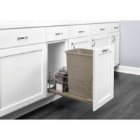Rev-A-Shelf Steel Bottom Mount Pullout Waste/Trash Container w/ Soft-Close