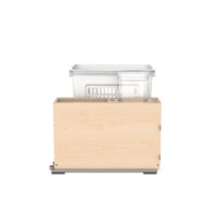 Rev-A-Shelf Wood Hamper with OXO and Storage for Base Cabinets w/ Soft-Close
