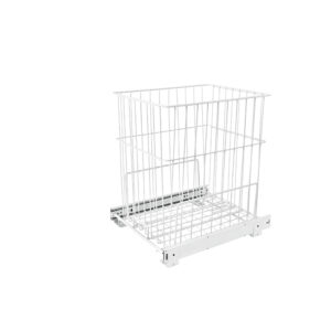 Rev-A-Shelf Steel Wire Pullout Hamper for Vanity/Closet Applications