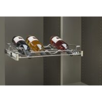 Rev-A-Shelf Deluxe Pullout Wine Rack for Custom Walk-In Pantry Cabinet Storage