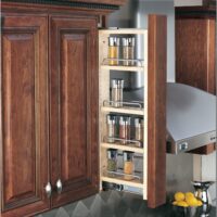 Rev-A-Shelf Wood Wall Filler Pullout for 30" H New Kitchen Applications w/ BB Soft-Close