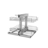 Rev-A-Shelf Steel Two-Tier Pullout Organizer for Blind Corner Cabinets