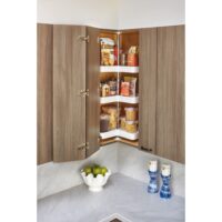 Rev-A-Shelf Polymer Kidney-Shaped 3-Shelf Lazy Susan for 31" H Corner Wall Cabinets
